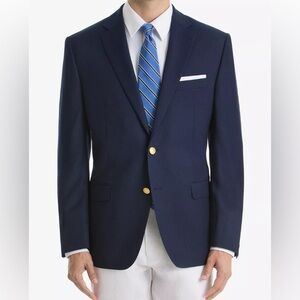 Saks Fifth Avenue Polo University Club Ralph Lauren Blazer Jacket Navy Blue 44L